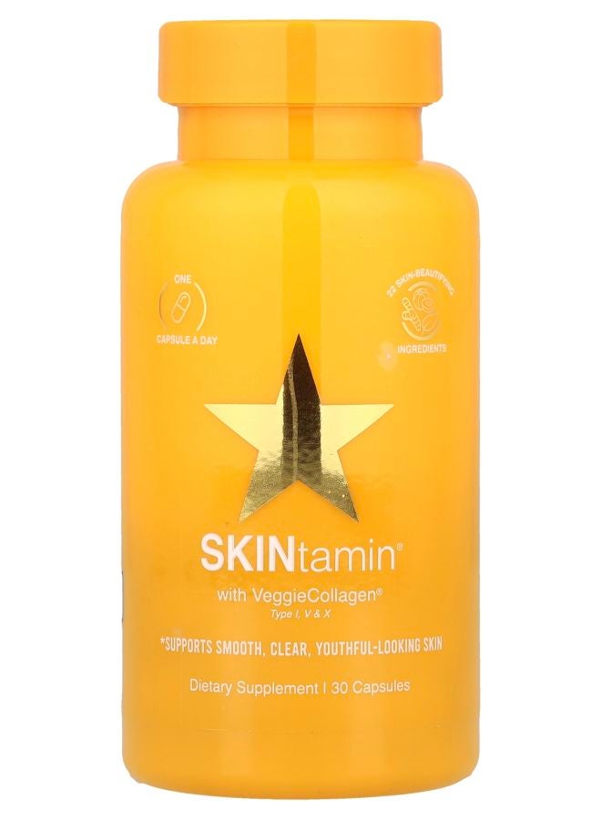 HAIRTAMIN SKINtamin® With VeggieCollagen® 30 Capsules