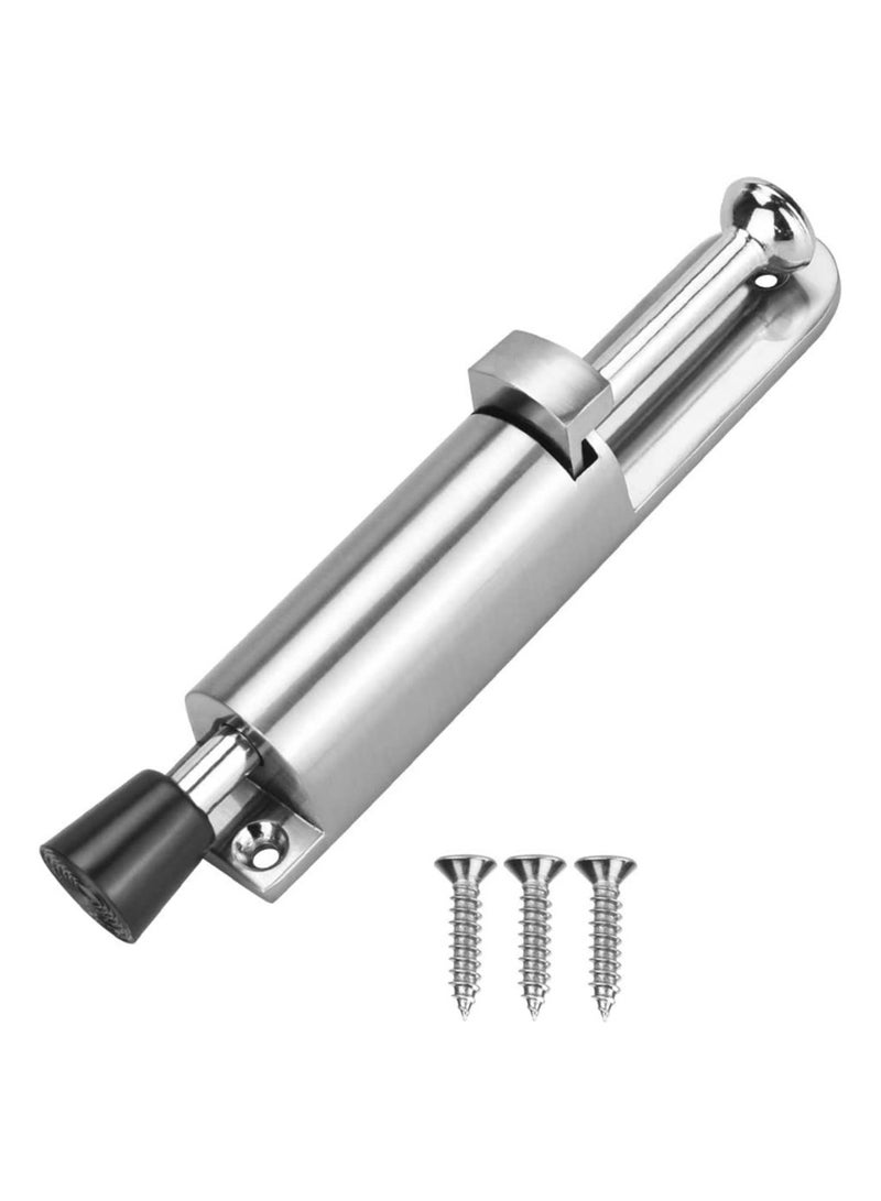 Metal Spring-Loaded Door Stopper with Foot Control - Floor Holder for Indoor and Outdoor Use, Ideal for Balcony and Gate Doors - Image 1