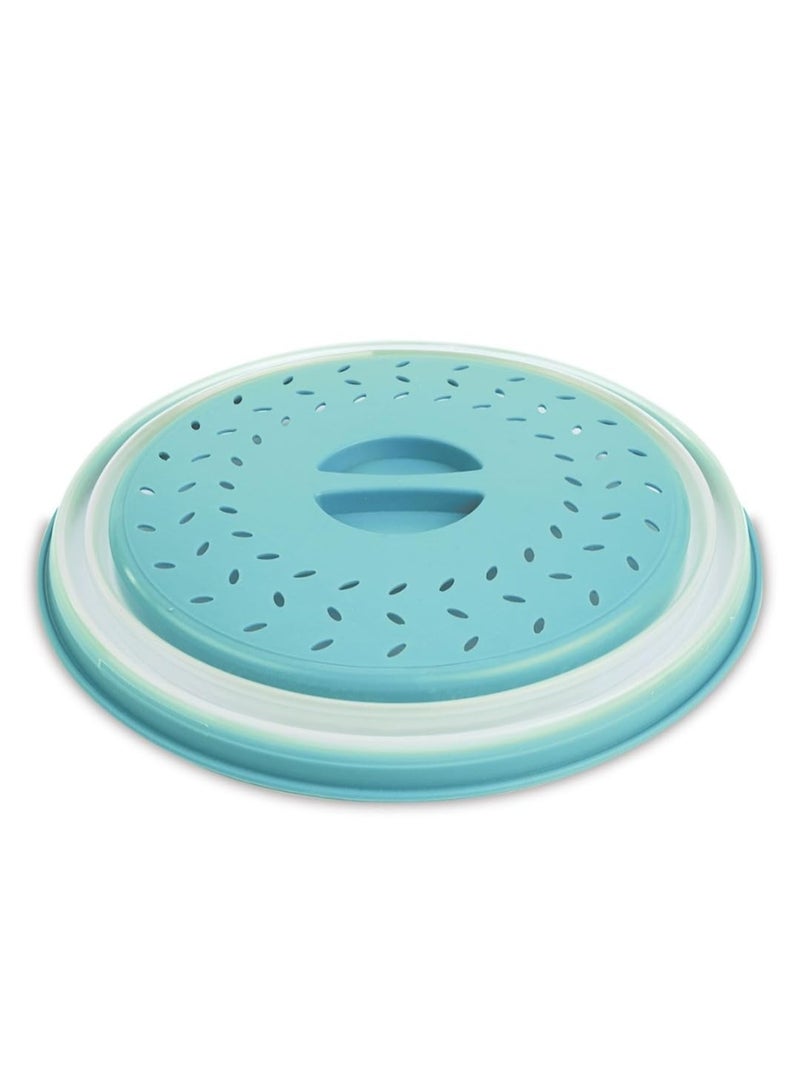 Microwave Plate Cover, Silicone Collapsible, Round, 26.5 cm, 10.5 Inch Splatter Cover , Food Cover , Fruit And Vegeatable Drainer , Strainer, Food Grade Plastic And Silicone - Image 5
