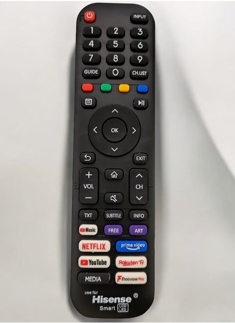 Hisense Smart Tv Remote Control Works With All Hisense Tv Led Lcd Plasma Smart Tv Remote Control For Hisense With Netflix Prime Video Youtube Rakuten Tv And Freeview Play Key ons