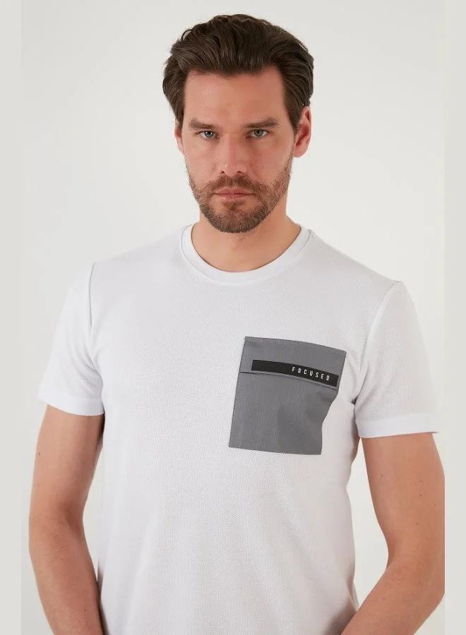 Buratti  Buratti Printed Slim Fit Crew Neck Cotton T Shirt Men's T SHIRT 5902351 for Men | Best Price UAE