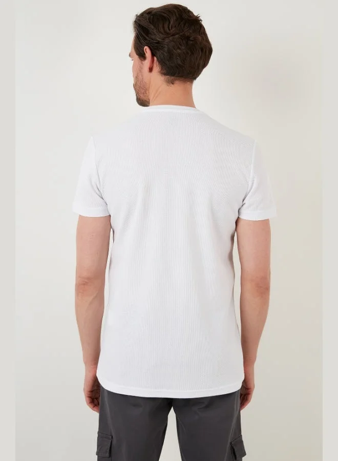 Buratti  Buratti Printed Slim Fit Crew Neck Cotton T Shirt Men's T SHIRT 5902351 for Men | Best Price UAE