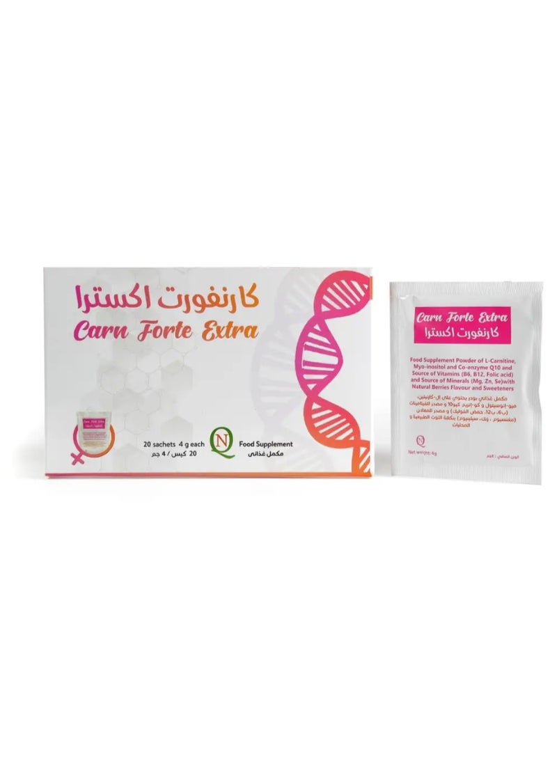 Noor AlQmar Carn Forte Extra 20 Sachets - Image 3