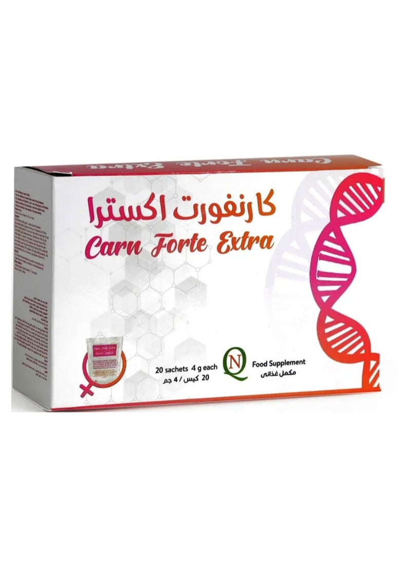 Noor AlQmar Carn Forte Extra 20 Sachets - Image 1