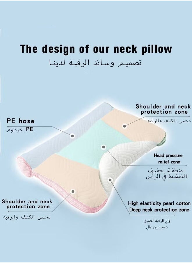 MIXDE Baby Nursing Sleeping Pillow, Children's Spine Protection Pillows for Boys and Girls, Toddlers Breathable Lightweight Shaping Pillow Multifunctional Infant Head Support for Kids Infants Superhigh Qua  - Image 3