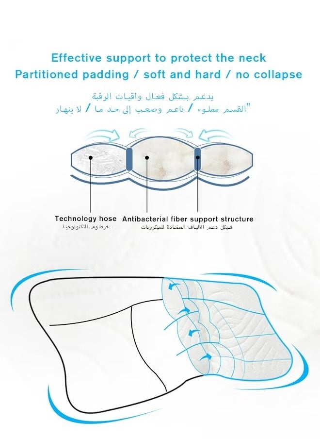 MIXDE Baby Nursing Sleeping Pillow, Children's Spine Protection Pillows for Boys and Girls, Toddlers Breathable Lightweight Shaping Pillow Multifunctional Infant Head Support for Kids Infants Superhigh Qua  - Image 4