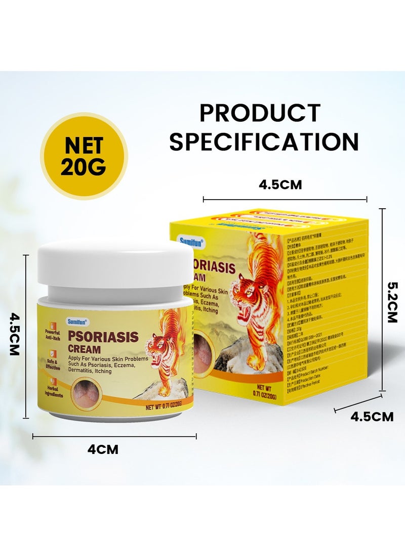 Suitable For Various Skin Conditions Such As Psoriasis, Eczema, Dermatitis, And Itching. 20g