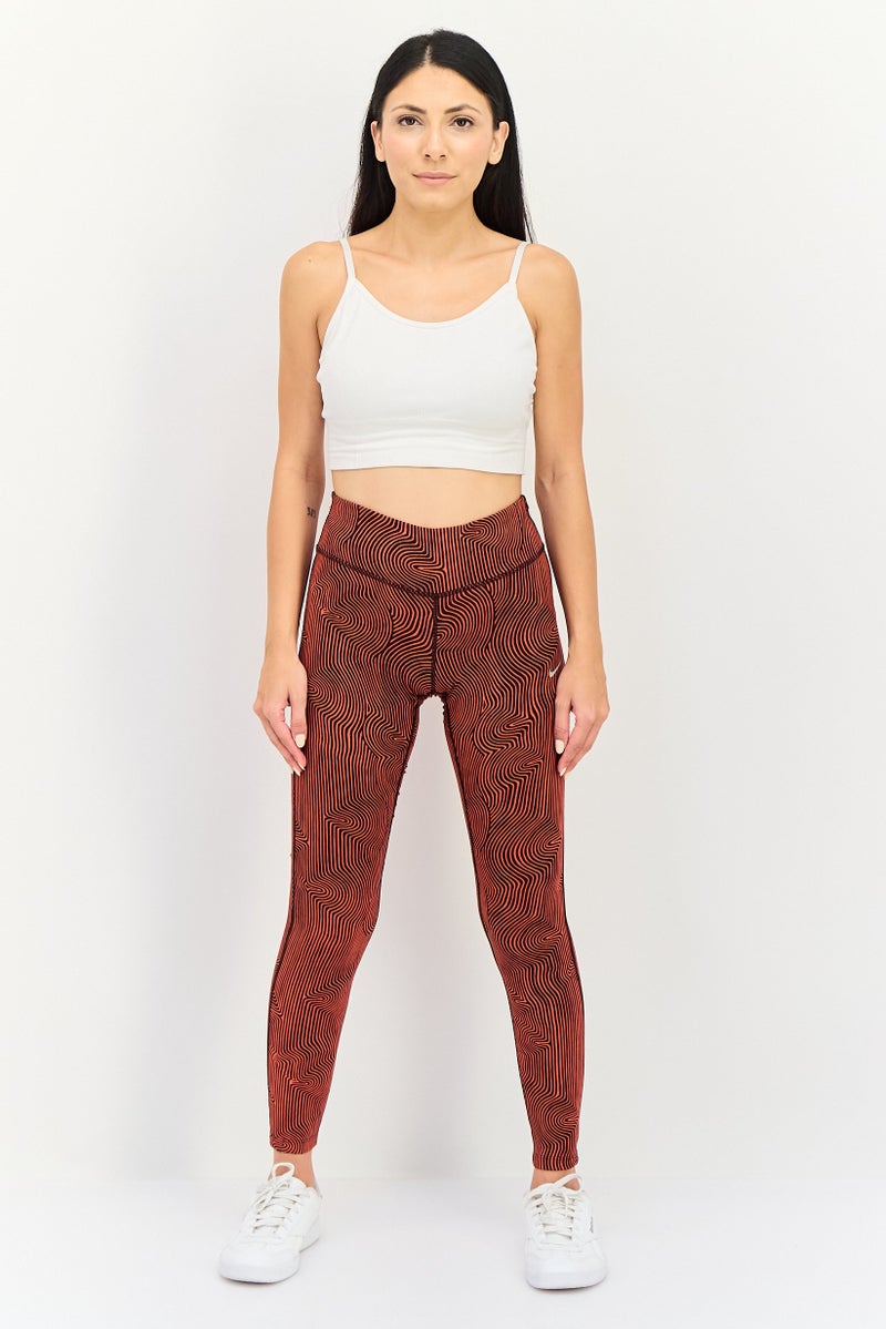 Nike Women Dri-Fit Brand Logo Running Tight, Multicolor - Image 3