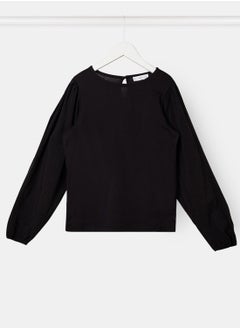Kids Pleated Puff Sleeve T-Shirt