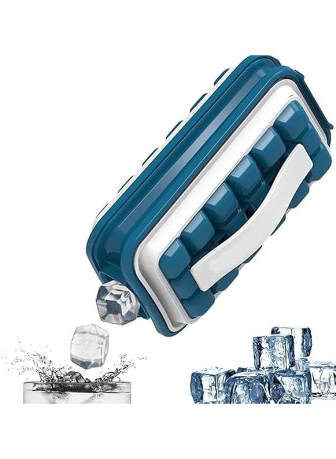 36-cell 2-in-1 multi-functional, collapsible pop-up ice ball tray with leak-proof lid; quick-freeze ice mold for cocktails, kitchen, bar, and drinks. - Image 1