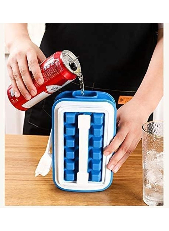 36-cell 2-in-1 multi-functional, collapsible pop-up ice ball tray with leak-proof lid; quick-freeze ice mold for cocktails, kitchen, bar, and drinks. - Image 4