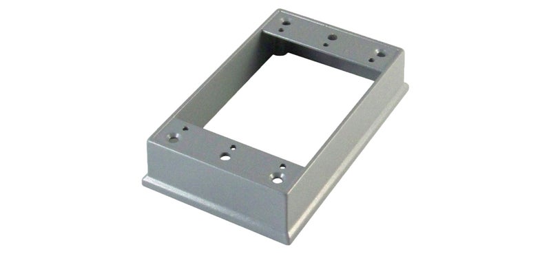 Greenfield Made in The USA B001APS Series Weatherproof Electrical Outlet Box Extension Gray