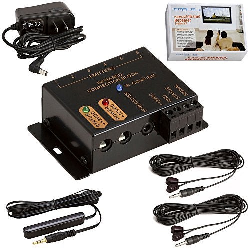 Cmple - Premium Hidden IR Control System up to 18 Devices, Remote Control Repeater System Kit IR Emitters Extender - Image 1