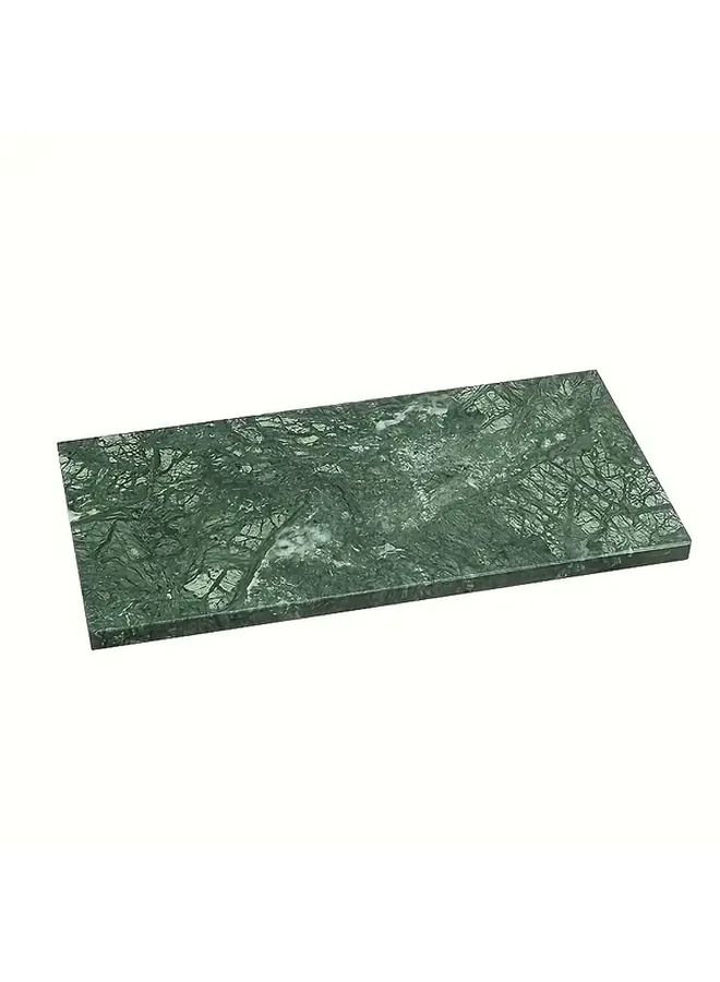 Elegant Marble Bathroom Tray 25x12cm Green Luxury Vanity Organizer with Polished Finish for Makeup Jewelry Storage Home Decor for Kitchen Bedroom - Image 3
