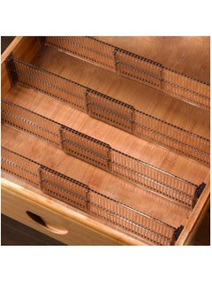 Arabest Drawer Dividers 4 Pack, Dresser Drawer Organizers Separators Expandable 51-27.5cm for Divide Kitchen Utensils Clothes, Multi Kitchen Drawer Organisers for Bathroom Bedroom Office Dresser  - Image 1