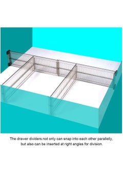 Arabest Drawer Dividers 4 Pack, Dresser Drawer Organizers Separators Expandable 51-27.5cm for Divide Kitchen Utensils Clothes, Multi Kitchen Drawer Organisers for Bathroom Bedroom Office Dresser  - Image 3