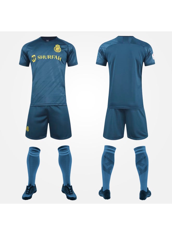 2324 Saudi Arabia Riyadh Victory Team Ronaldo Jersey No.7 Football Uniform Suit Men's Football Uniform Club Seal