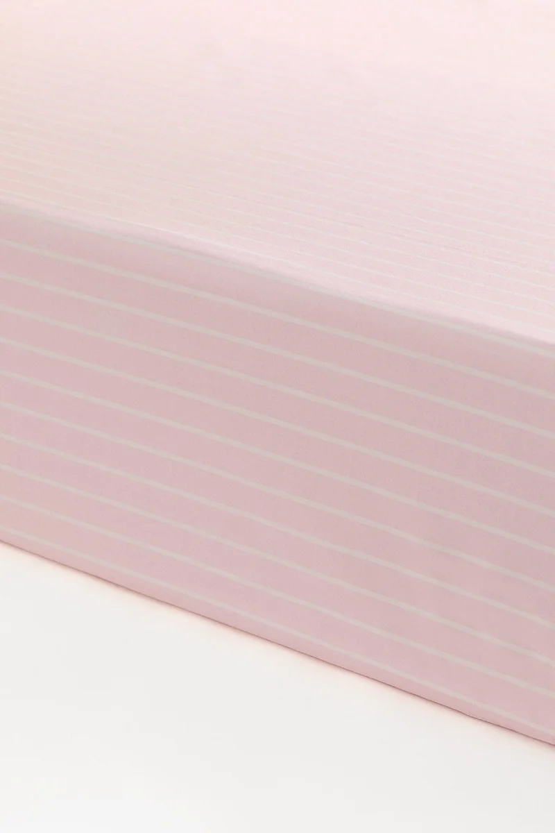 H&M Cotton percale cot fitted sheet