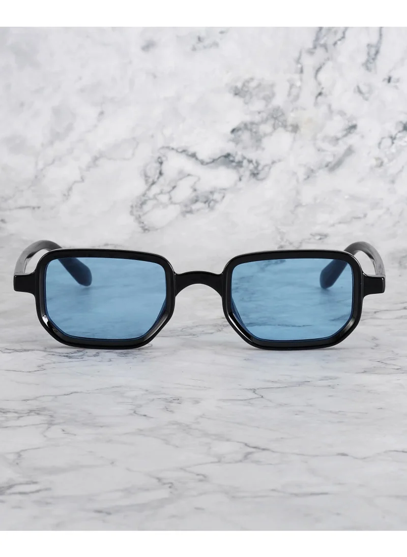 الشعراء الصريحون Explicit Poets Unisex BILLIE Black - Blue Stylish Sunglasses, 41EP3