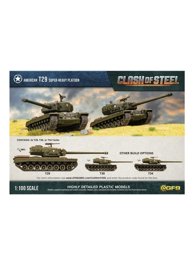 Gale Force Nine Gale Force Nine - Clash of Steel - T29 Super-Heavy Tank Platoon, CSU02 - Image 4