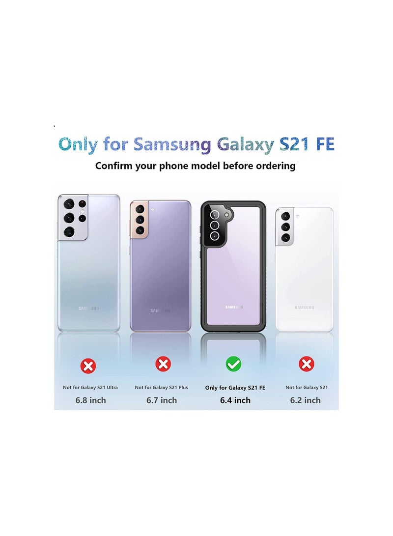 erorex - Samsung Galaxy S21 FE Case Galaxy S21 FE Waterproof Case with Built in Screen Protector 360 Full Body Protective Shockproof IP68 Underwater Phone Case for Samsung Galaxy S21 FE 5G - Image 1