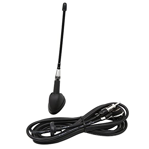 uxcell Universal Black Car Vehicle Roof Mount Radio FM AM Antenna Aerial - Image 1