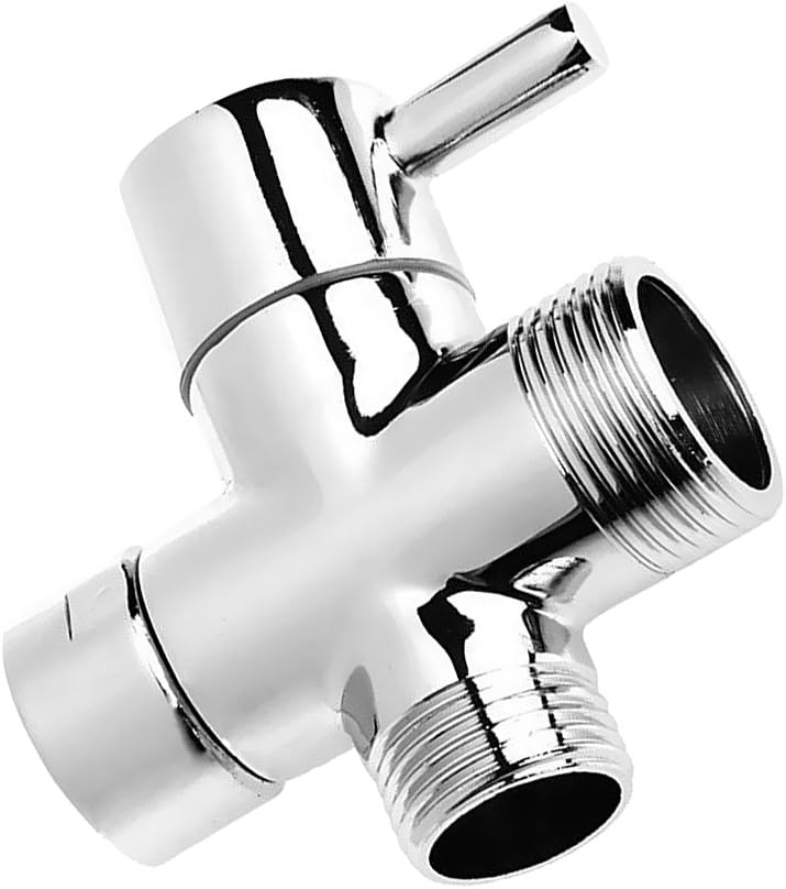 klarako 2.5cm 2cm Outlets T Adapter Valve 3 Ways Splitter for Diverter Bath Toilet Bidet Sprayer Shower Head - Image 1