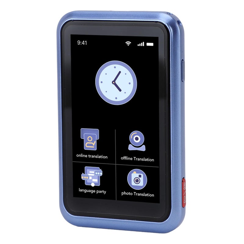 4G AI Voice Translator 138 Languages 3 Inch Touch Screen Two Way Real Time Translation Device For Travel Business Blue - Image 2