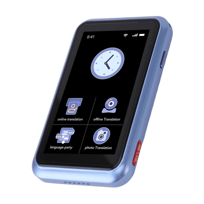 4G AI Voice Translator 138 Languages 3 Inch Touch Screen Two Way Real Time Translation Device For Travel Business Blue - Image 4