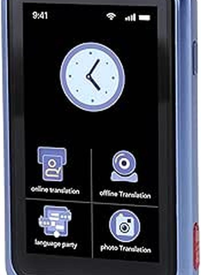 4G AI Voice Translator 138 Languages 3 Inch Touch Screen Two Way Real Time Translation Device For Travel Business Blue - Image 1