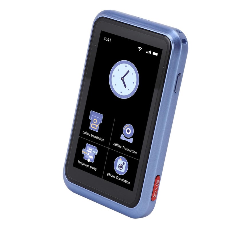 4G AI Voice Translator 138 Languages 3 Inch Touch Screen Two Way Real Time Translation Device For Travel Business Blue - Image 5
