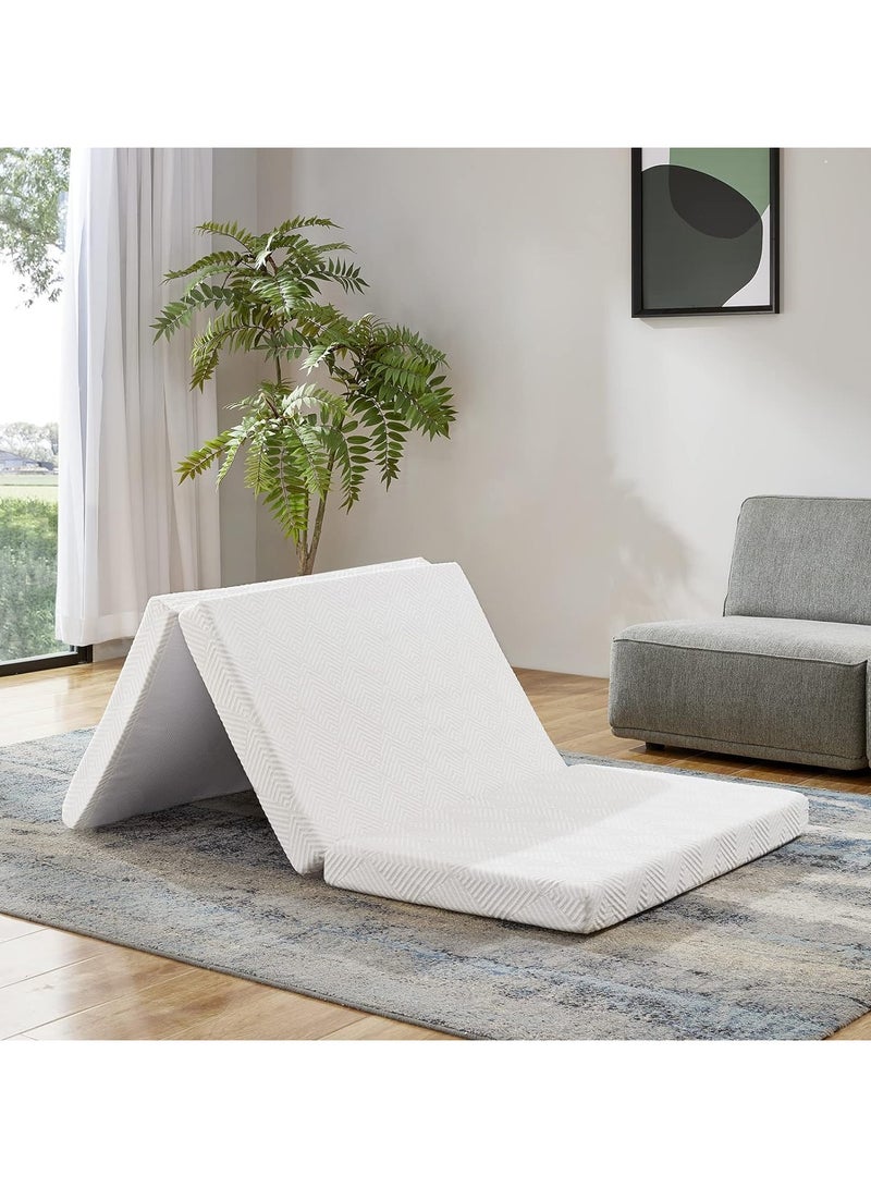 Comfy مرتبة طبية مريحة قابلة للطي مصنوعة من القطن المحبوك مقاس 180×90×7 سم - Image 1