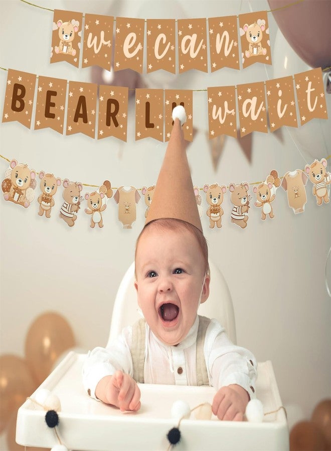 Haptda We Can Bearly Wait Banner Garland for We Can Bearly Wait Bear Baby Shower Decorations - Image 5