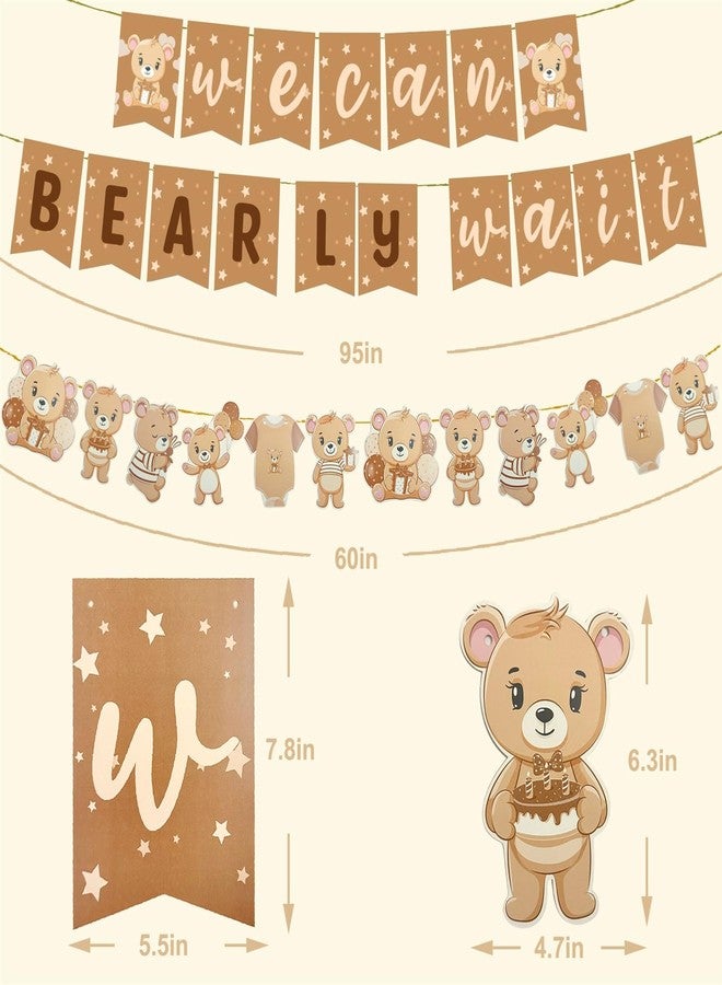Haptda We Can Bearly Wait Banner Garland for We Can Bearly Wait Bear Baby Shower Decorations - Image 3