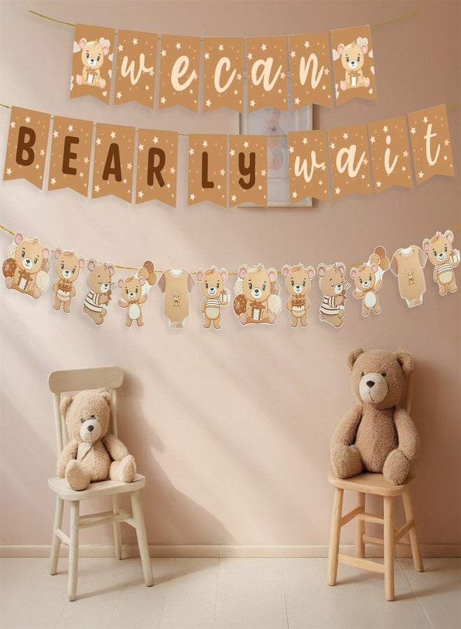 Haptda We Can Bearly Wait Banner Garland for We Can Bearly Wait Bear Baby Shower Decorations - Image 2