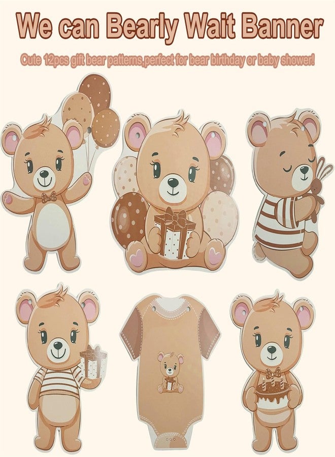 Haptda We Can Bearly Wait Banner Garland for We Can Bearly Wait Bear Baby Shower Decorations - Image 4