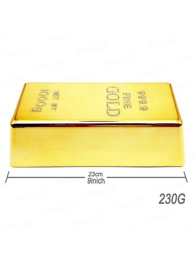 SABLUE Replica Gold Bar Fake Brick Bullion Plastic Business Card Case Holders Box Storage Novelty Gift Joke Decorative Prop Movie Prop Stage Pirate Party Favors Supplies Treasure Hunt Game Bullion(L)  - Image 3
