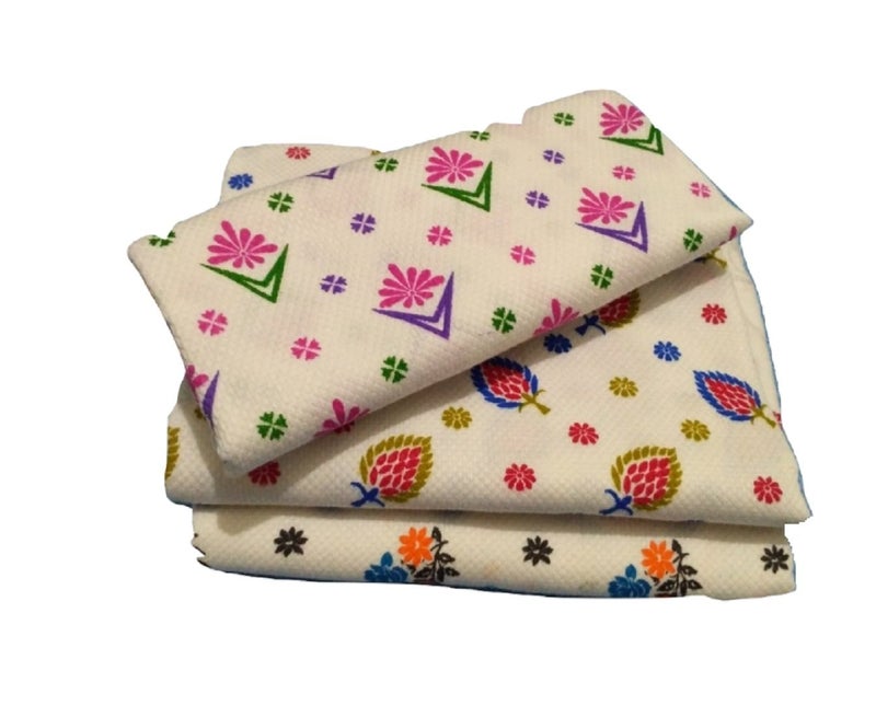 Cotton Colors Cotton Colors 100% Cotton Bath Towels(Size: 30 * 60 Inches)-Pack of 3 Pieces,D30  - Image 1