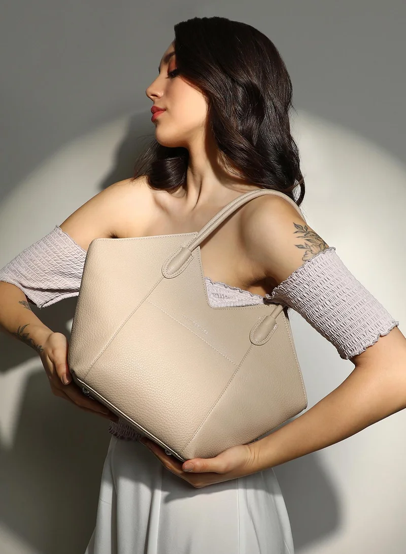 Haute Sauce  Women's The Pike Tote Bag - Beige for Women | Best Price UAE