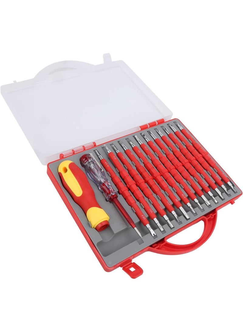GGOOT Screwdriver Kit, Double End Special‑Shaped Magnetic Driver Bits Insulated Hardware Tools  - Image 1