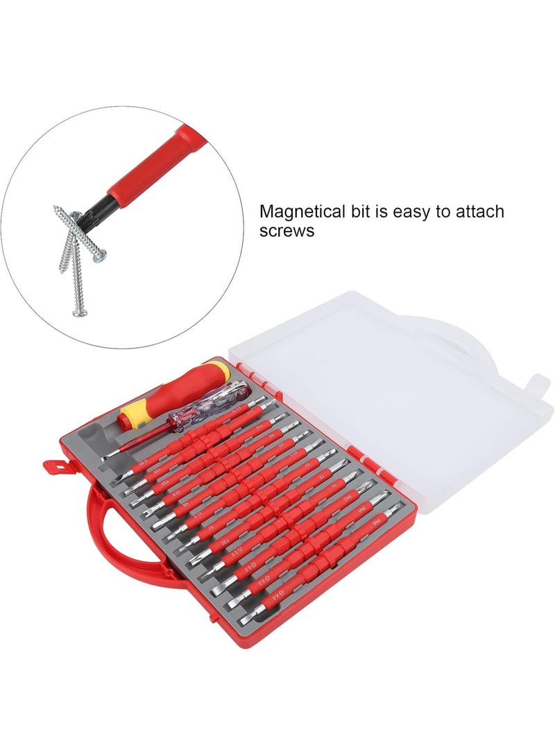 GGOOT Screwdriver Kit, Double End Special‑Shaped Magnetic Driver Bits Insulated Hardware Tools  - Image 5