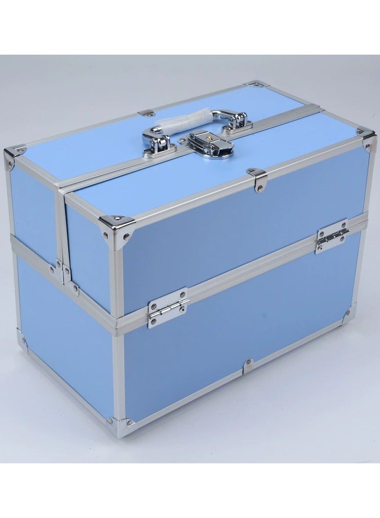 Square Shaped Cosmetics Storage Bag Blue