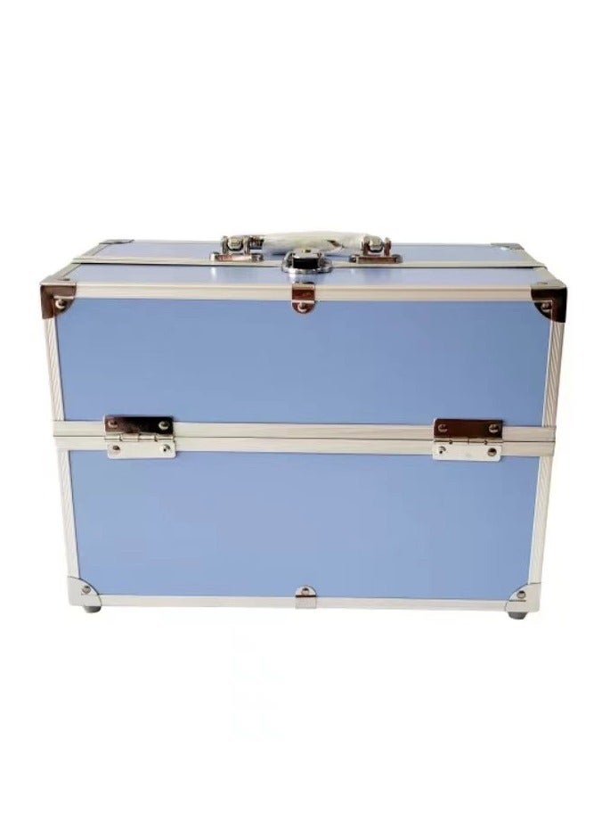Square Shaped Cosmetics Storage Bag Blue