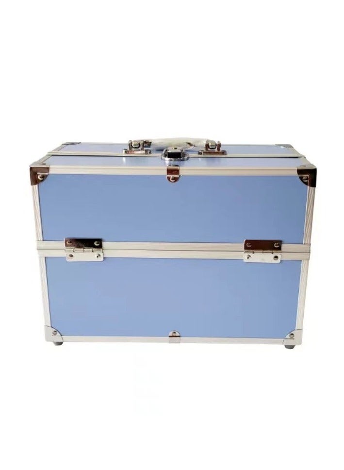 Square Shaped Cosmetics Storage Bag Blue