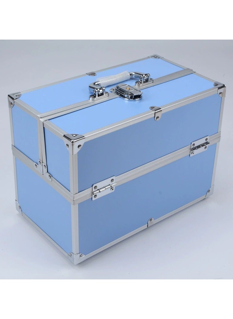 Square Shaped Cosmetics Storage Bag Blue