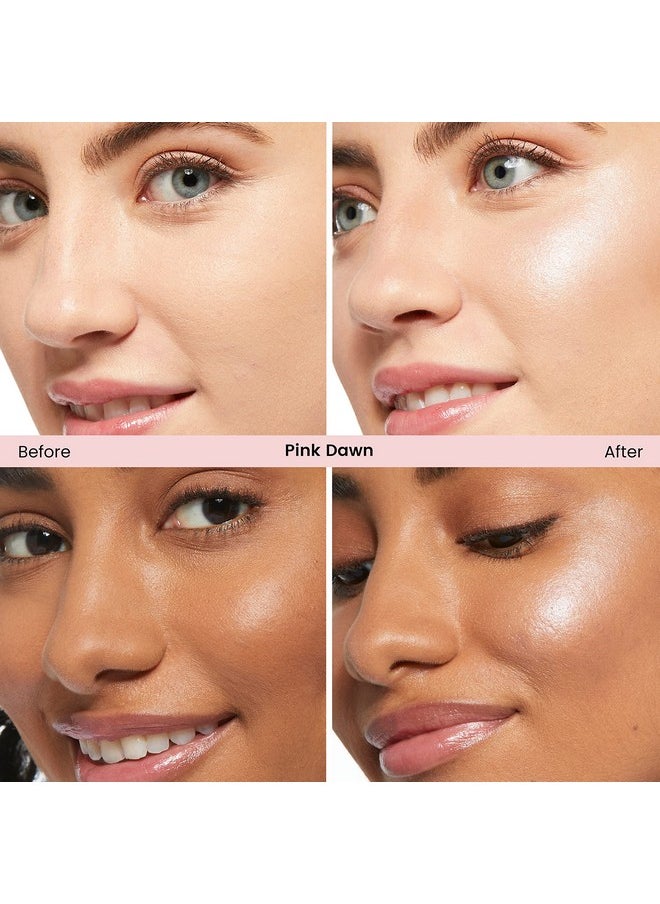 JOAH - Liquid Rays Highlighter Highlight Stick For Face Contour & Shimmer Glow Illuminator Korean Makeup Buildable Long Lasting Cruelty Free Formula Easy Applicator Pink Dawn - Image 1