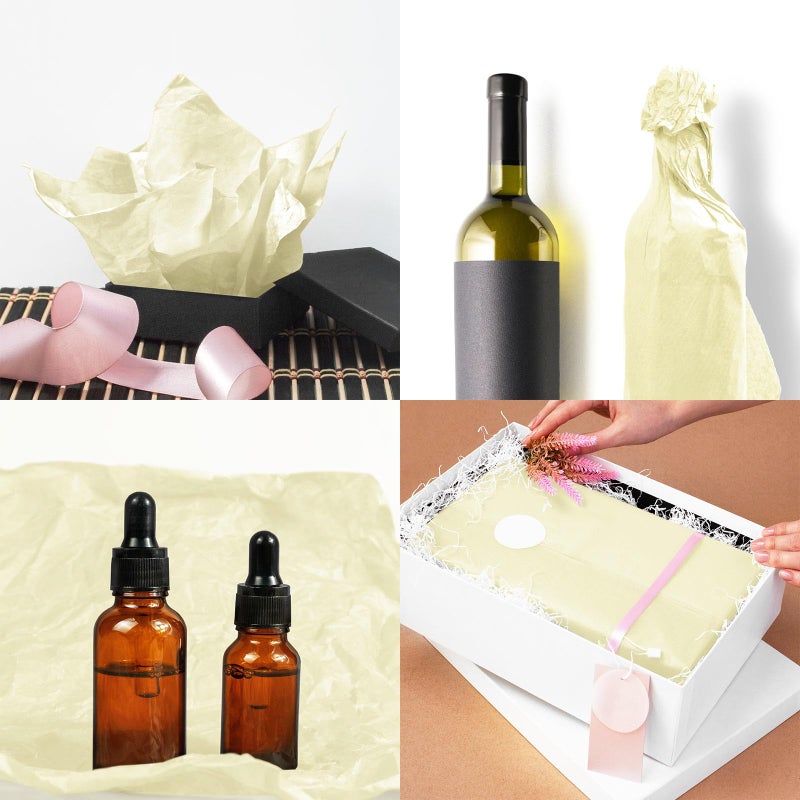 Laidans 120 Sheets 20"X14" Tissue Paper for Gift Bags Wrapping, Art Tissue Paper Bulk for Weddings Birthday Party Crafts Decoration (Ivory) - Image 5