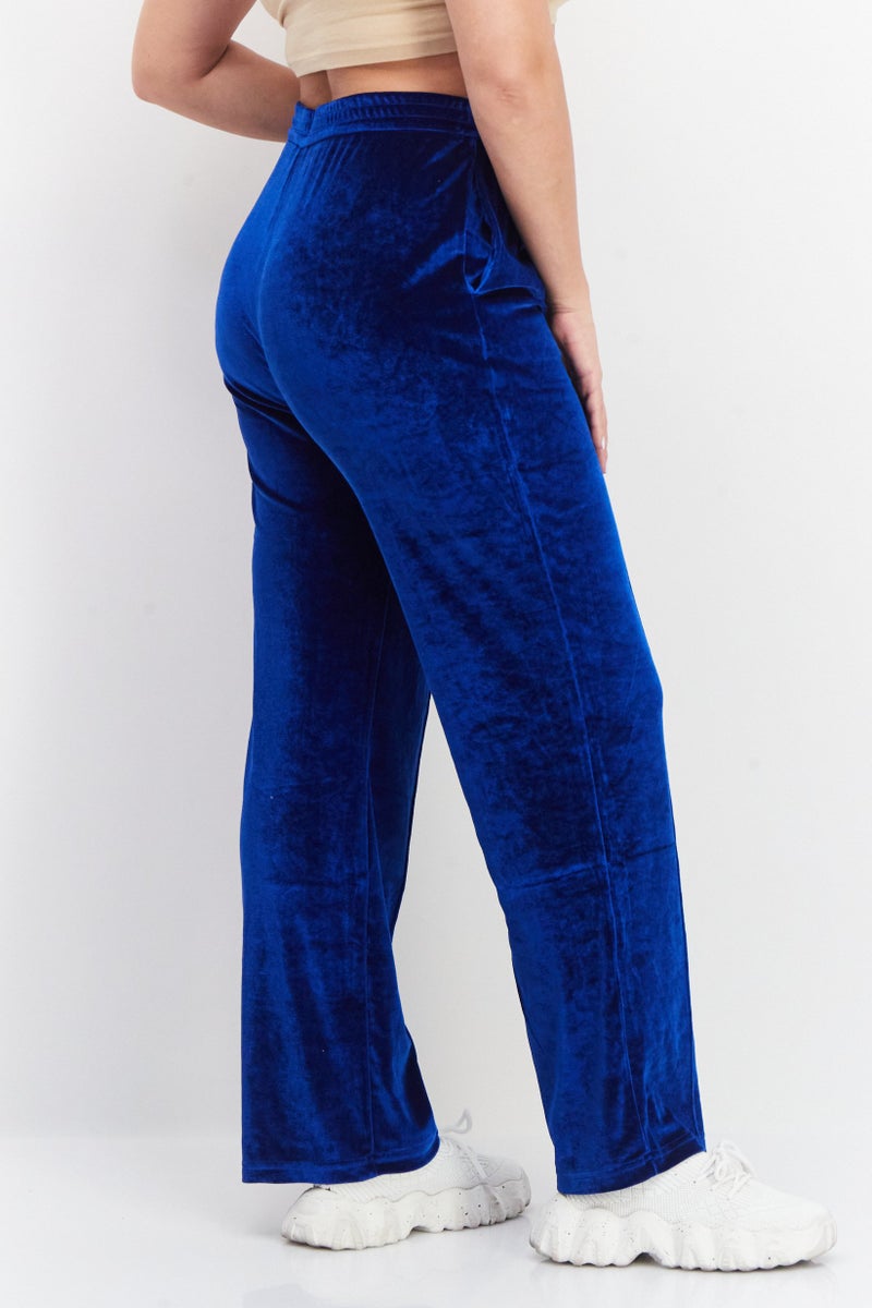 STEVE MADDEN Women Regular Fit Solid Pants, Blue - Image 4