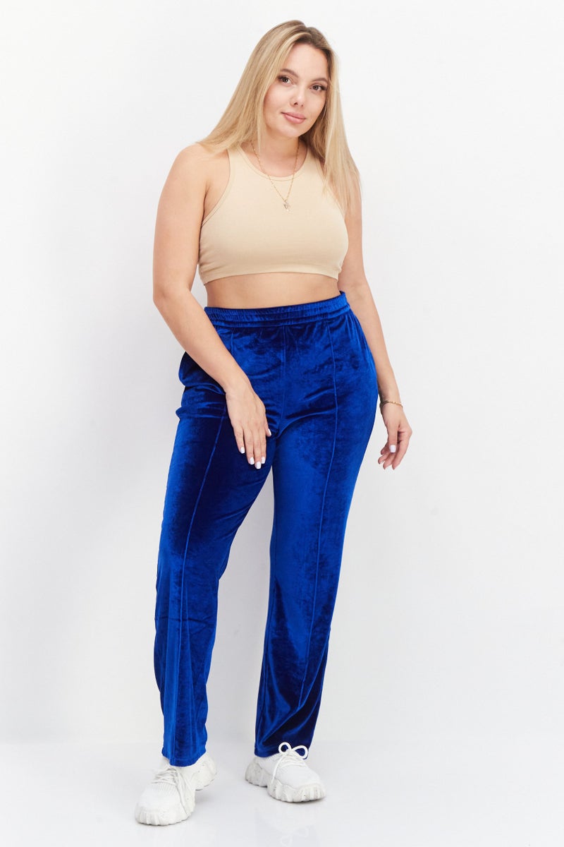 STEVE MADDEN Women Regular Fit Solid Pants, Blue - Image 2