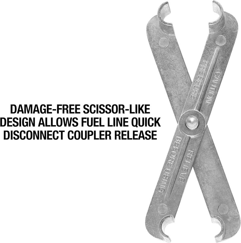OEMTOOLS 25043 Fuel Line Disconnect Tool, For Releasing 5/16" and 3/8" Quick Connect Fuel Lines, Scissor-Style Design, Compatible with GM, Ford, Chrysler, and Mazda Vehicles - Image 2